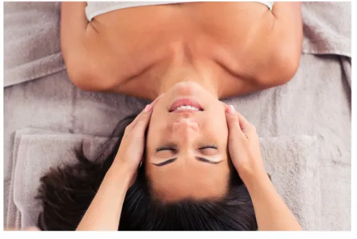 woman getting neck massage