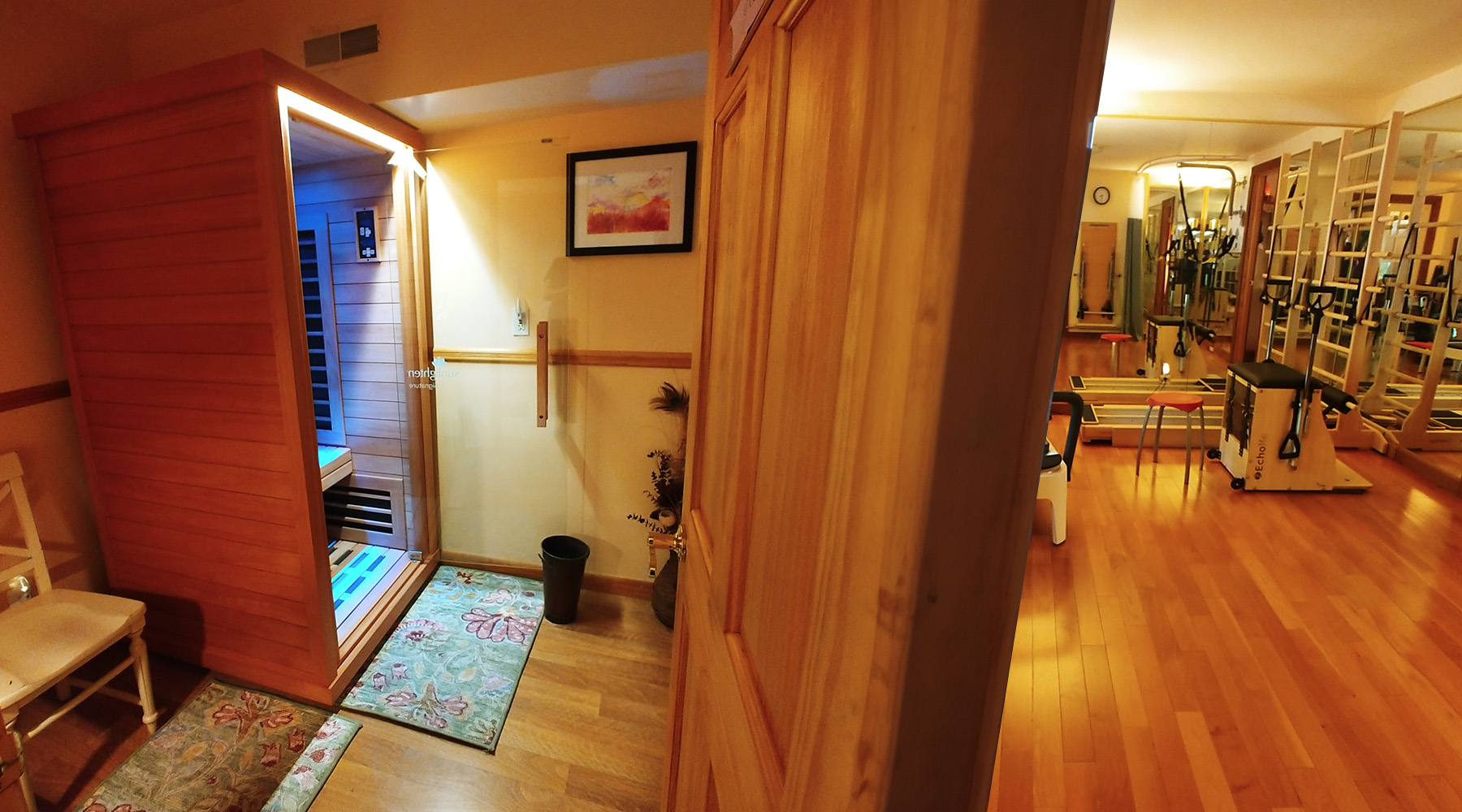 Infrared sauna and physical therapy rooms at Allergy and Health Solutions Center in Medford New Jersey